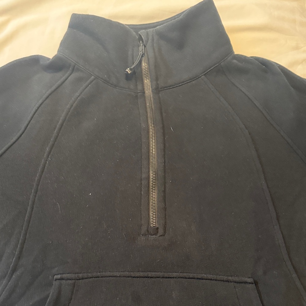 lululemon athletica Black Half-Zip Pullover Hoodie